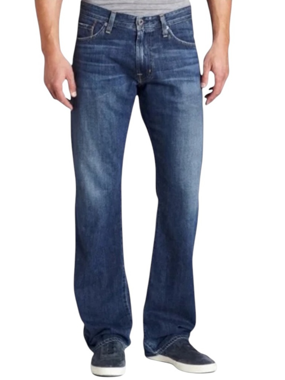AG Adriano Goldschmied Men's The Hero Relaxed Fit Medium Wash Jeans Size 32 x 34